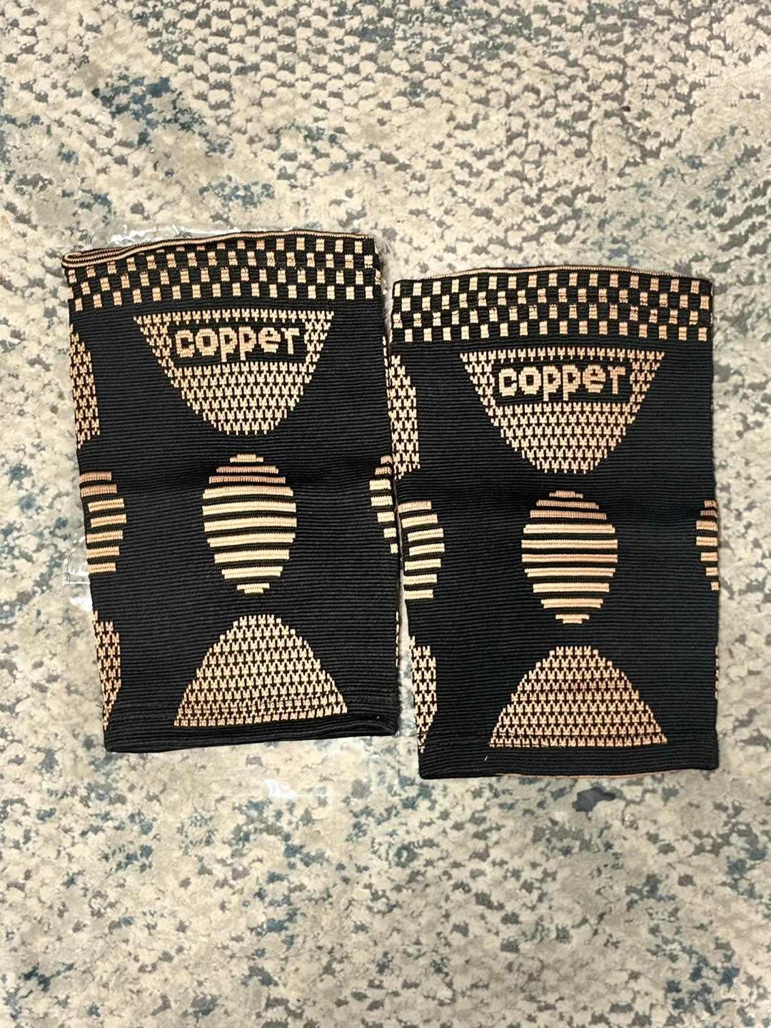 Unisex Pair Copper Compression Knee Support Braces - photo 2
