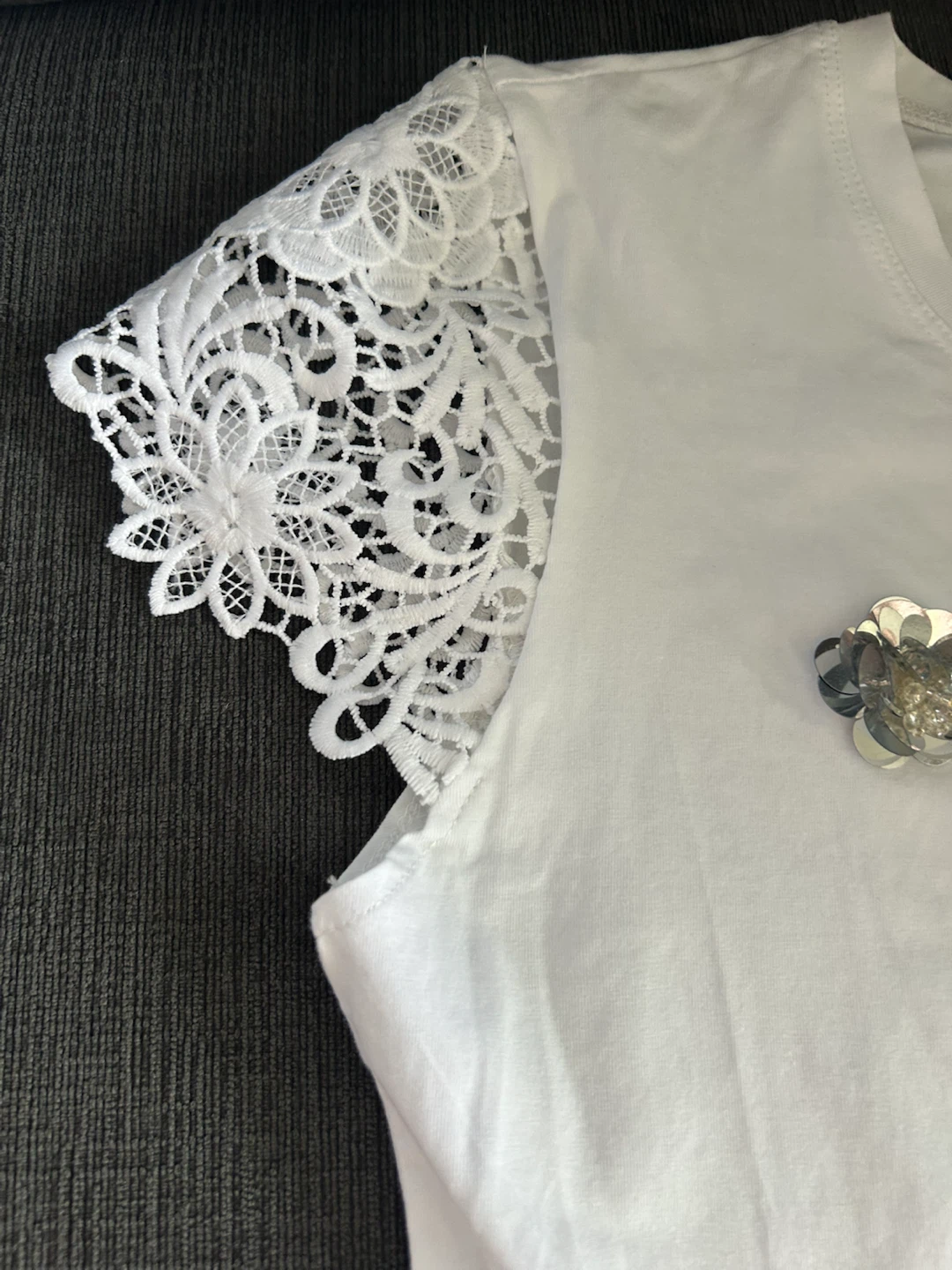 Evis White Embellished T-Shirt - photo 5