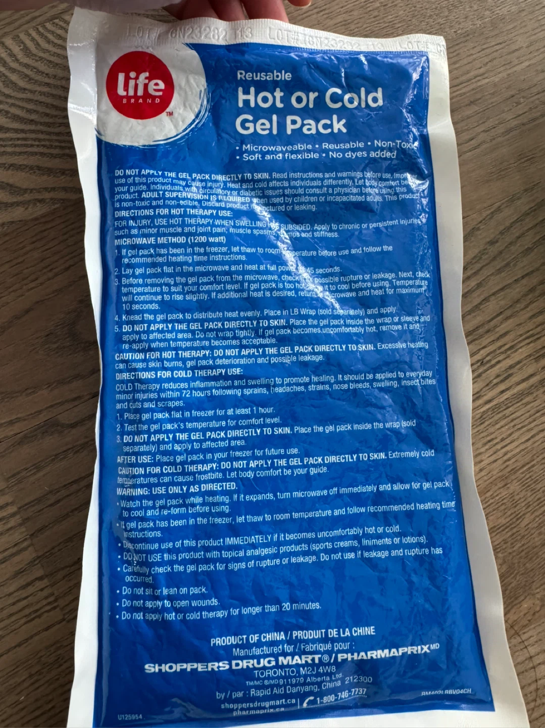 Life Brand Reusable Hot or Cold Gel Pack - photo 2