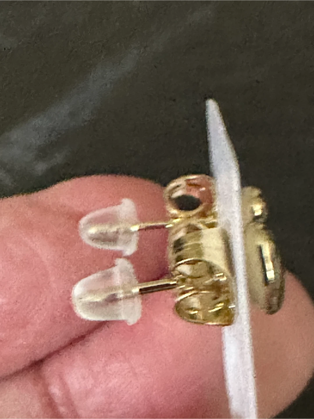 14k Gold laminated Heart Stud Earrings - photo 2