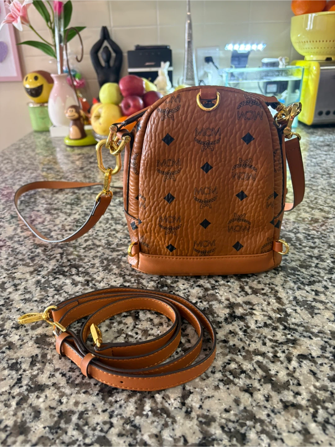 MCM Visetos Mini Backpack - photo 3