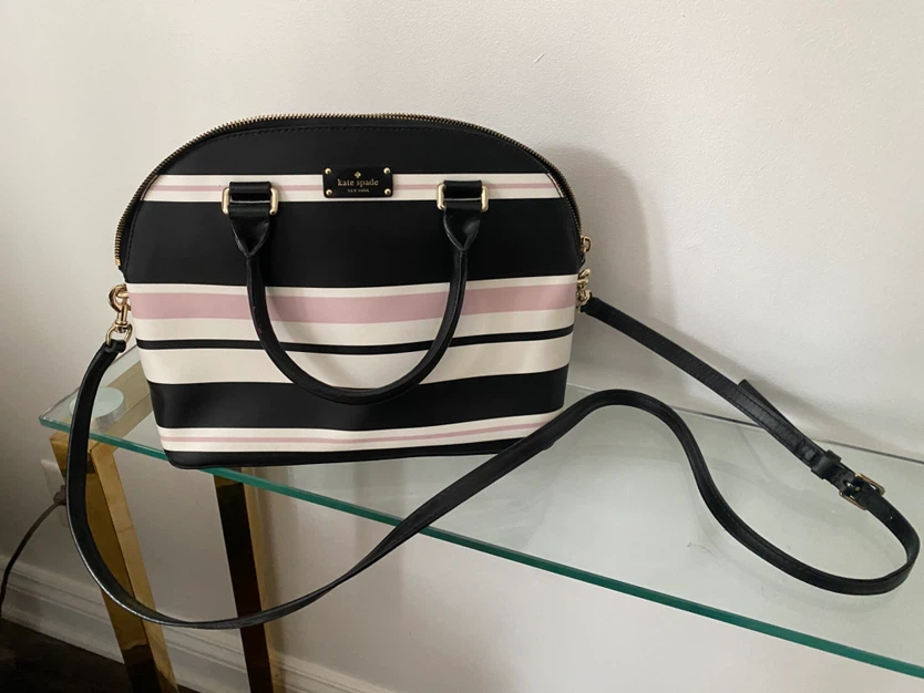 Kate Spade Striped Dome Satchel