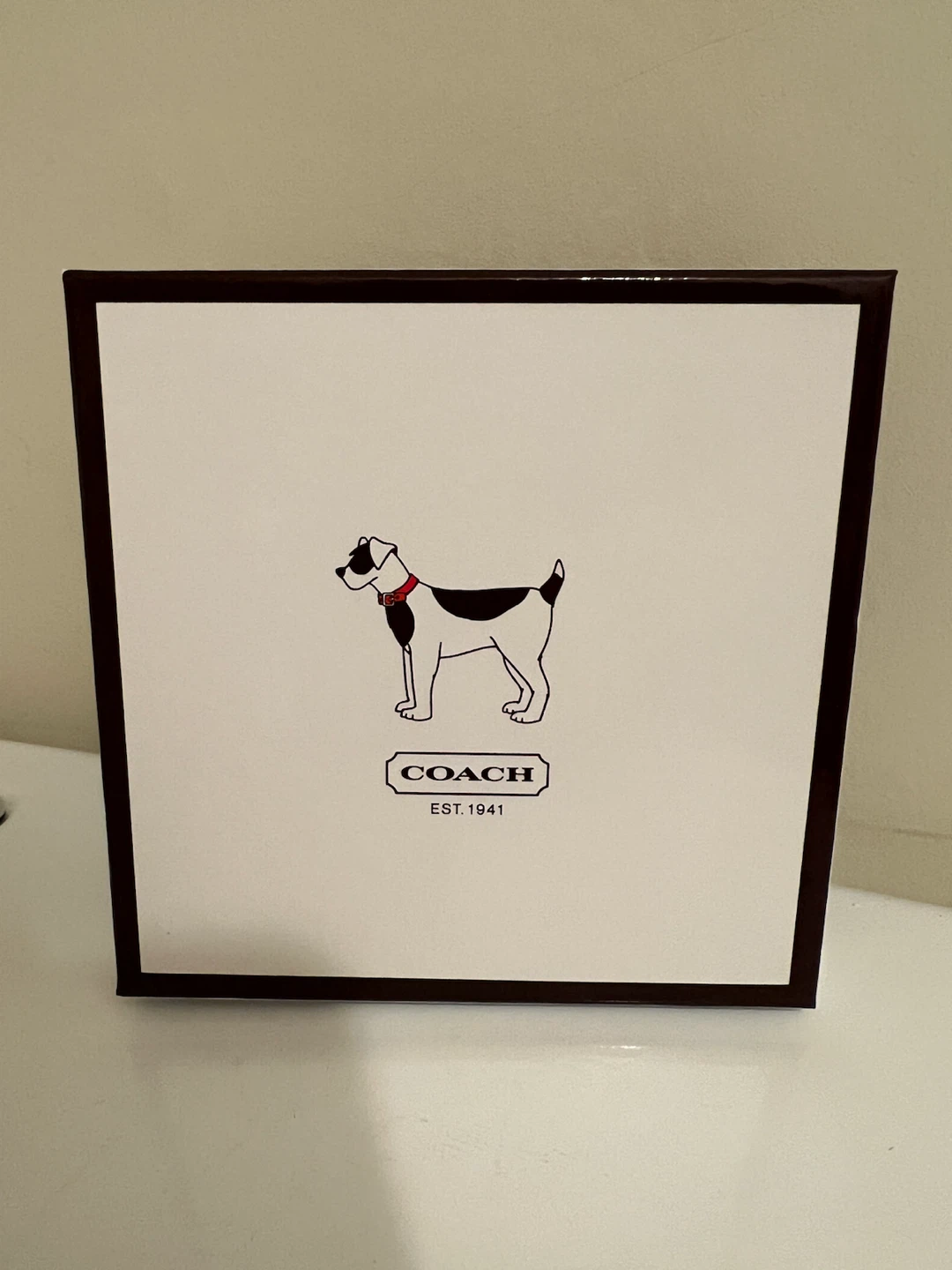 Coach Mini Signature Dog Collar - Black and White - photo 4
