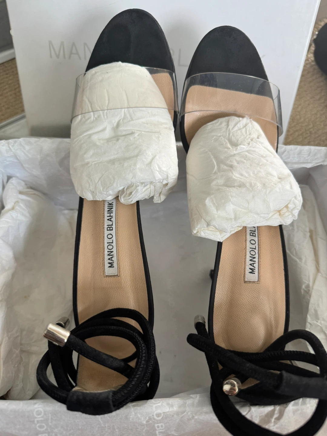 Manolo Blahnik black heels size 40