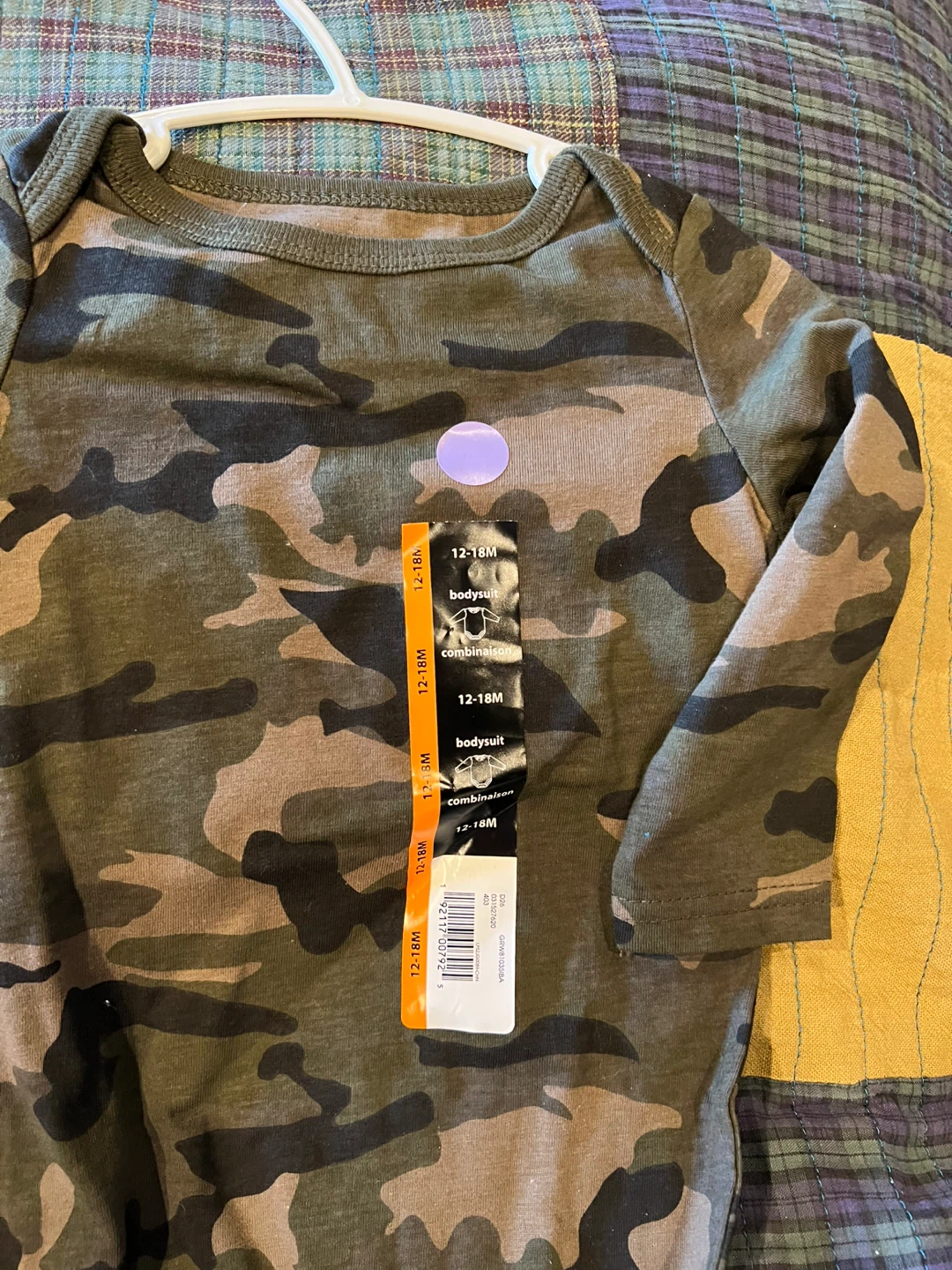 New Camouflage Long Sleeve Bodysuit 12-18M - photo 2