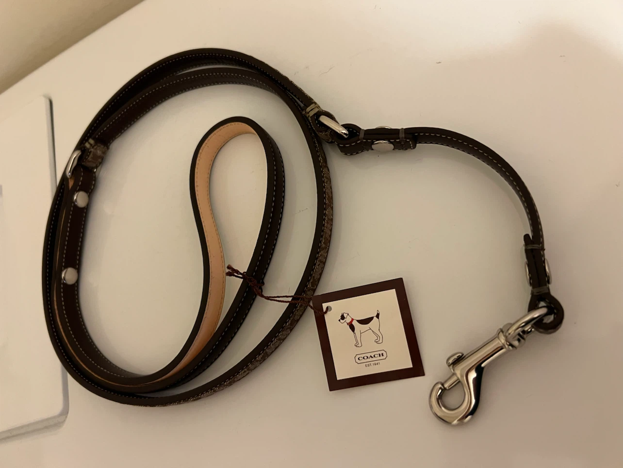 Coach Dog Leash with Original Box