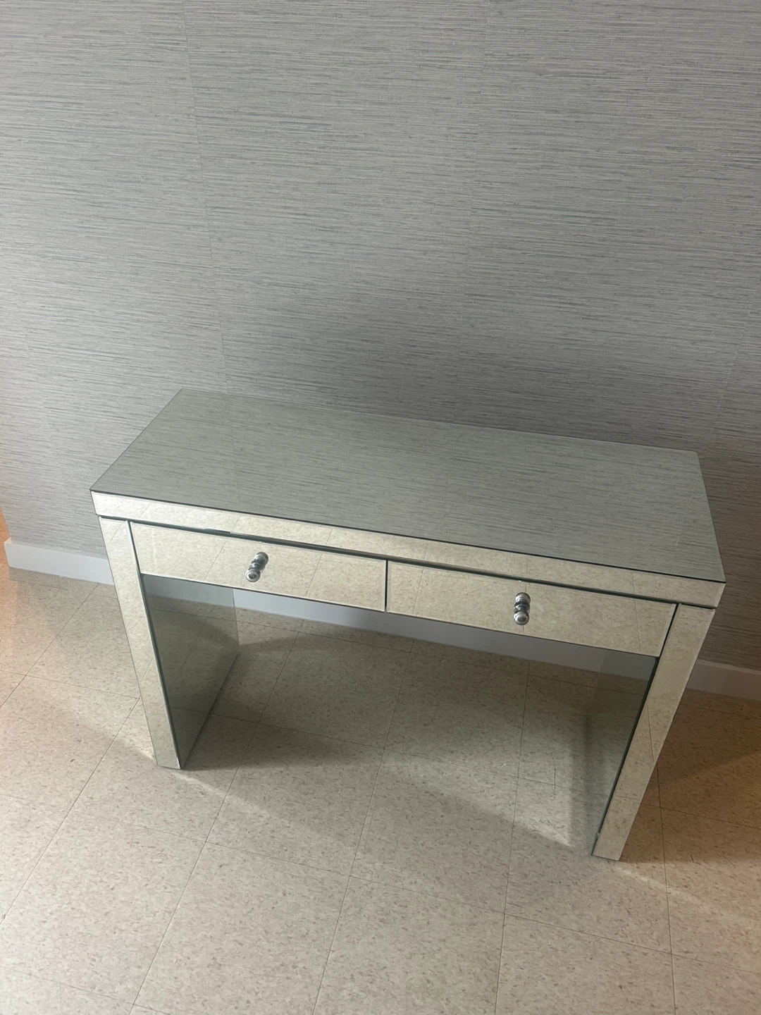 Mirrored Vanity Desk