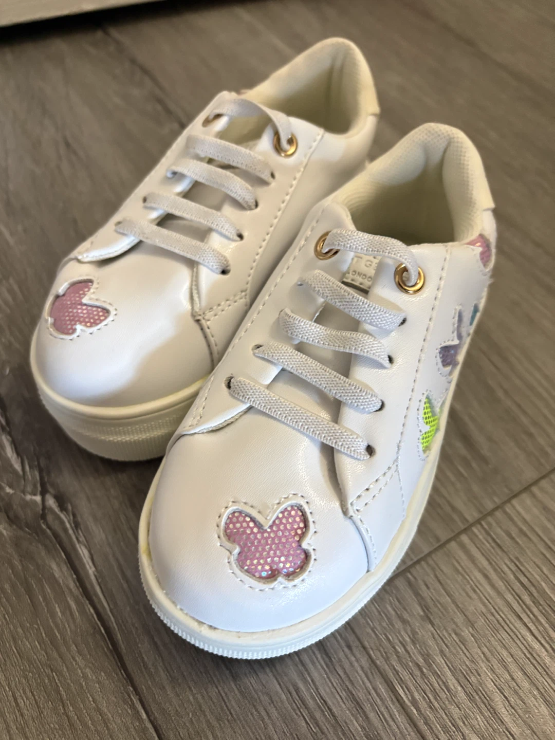 Kurt Geiger White Butterfly Sneakers