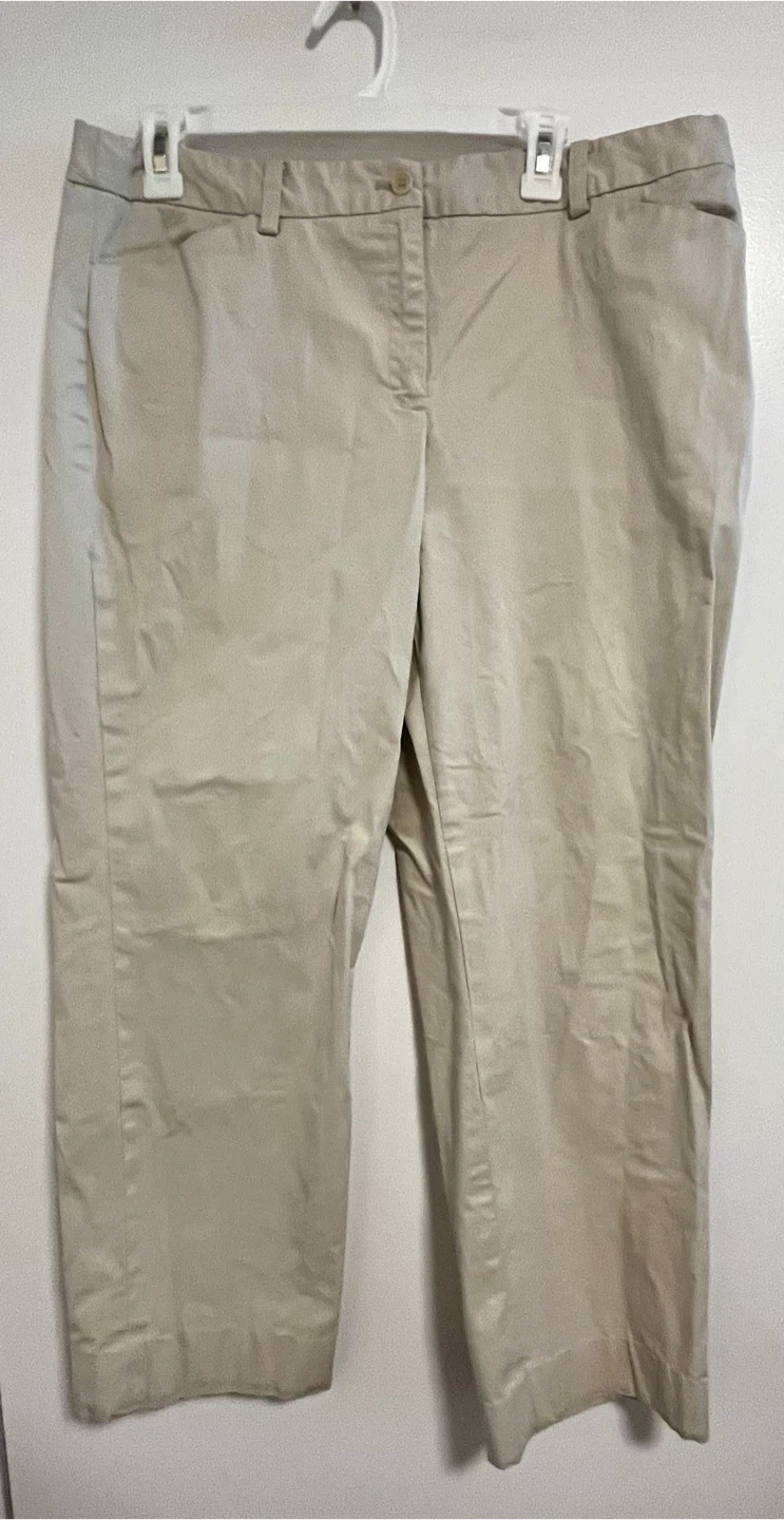 Jones New York Signature Tan Stretch Pants Size 14