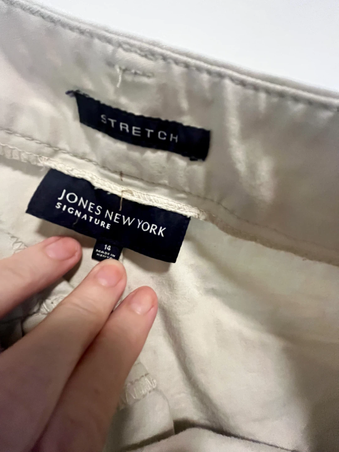 Jones New York Signature Tan Stretch Pants Size 14 - photo 2