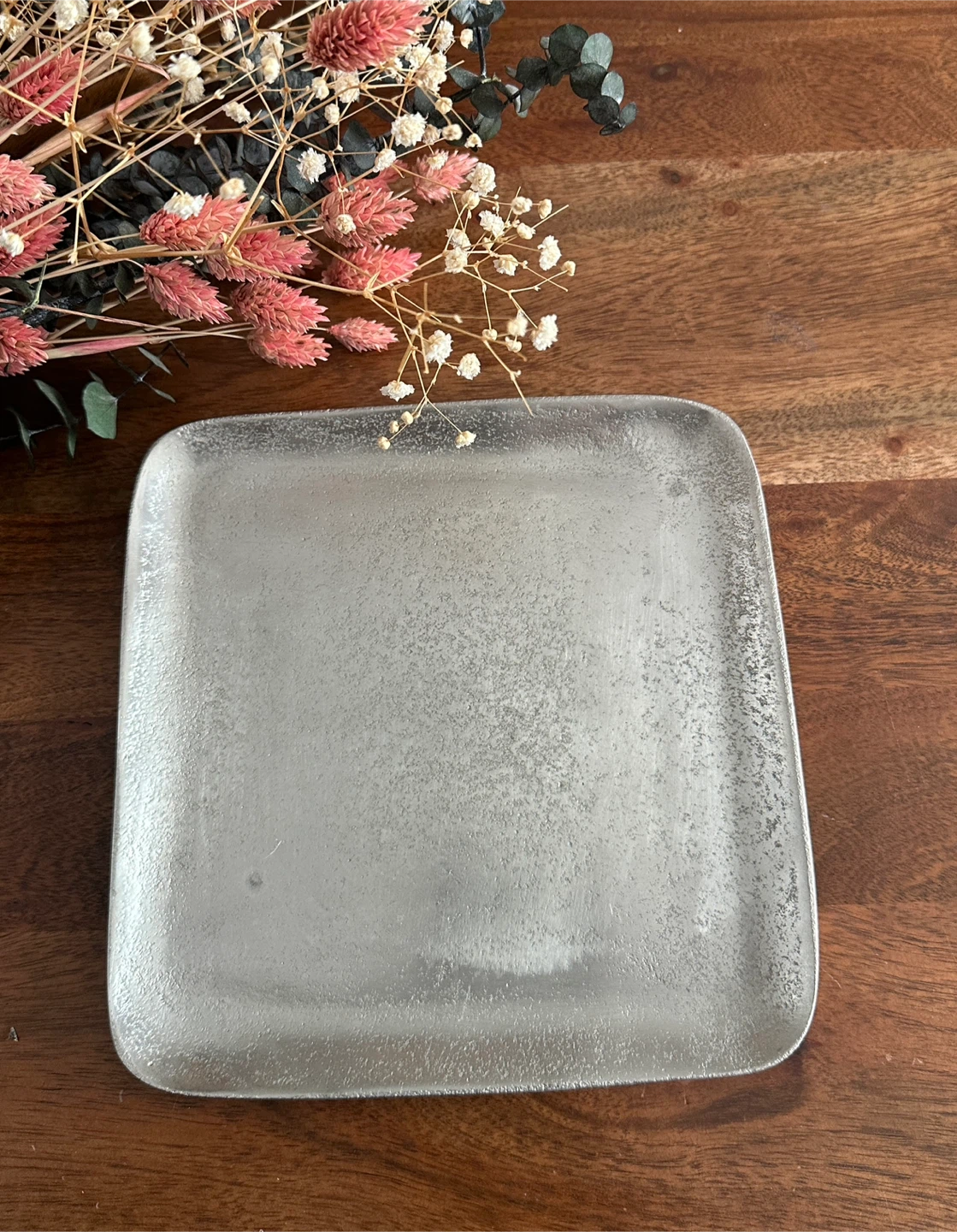 Square Metal Decorative Tray - New - $10