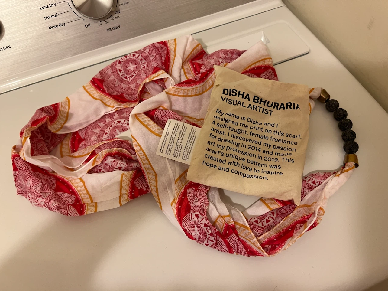 doTERRA Cotton Scarf with Lava Beads - photo 2