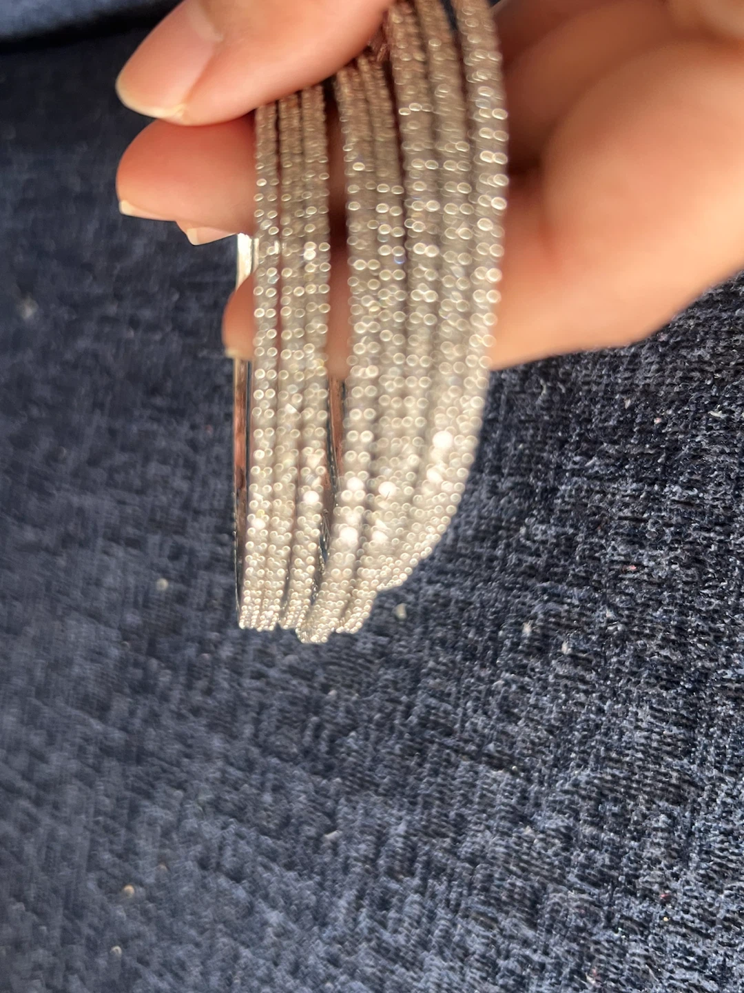 Sparkly Rhinestone Bangle Set(diamond cut)