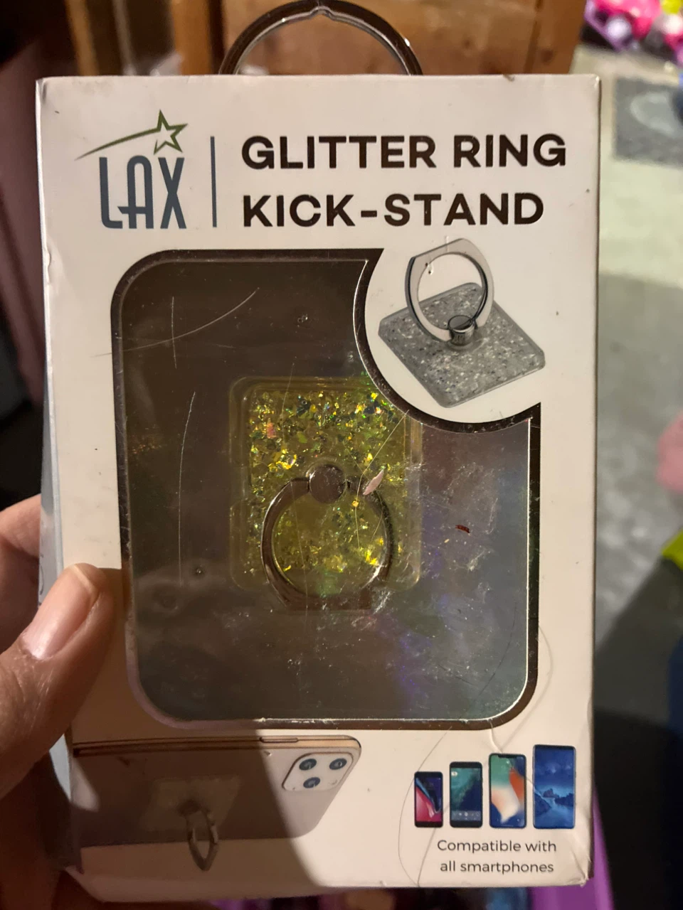 LAX Glitter Ring Kick-stand