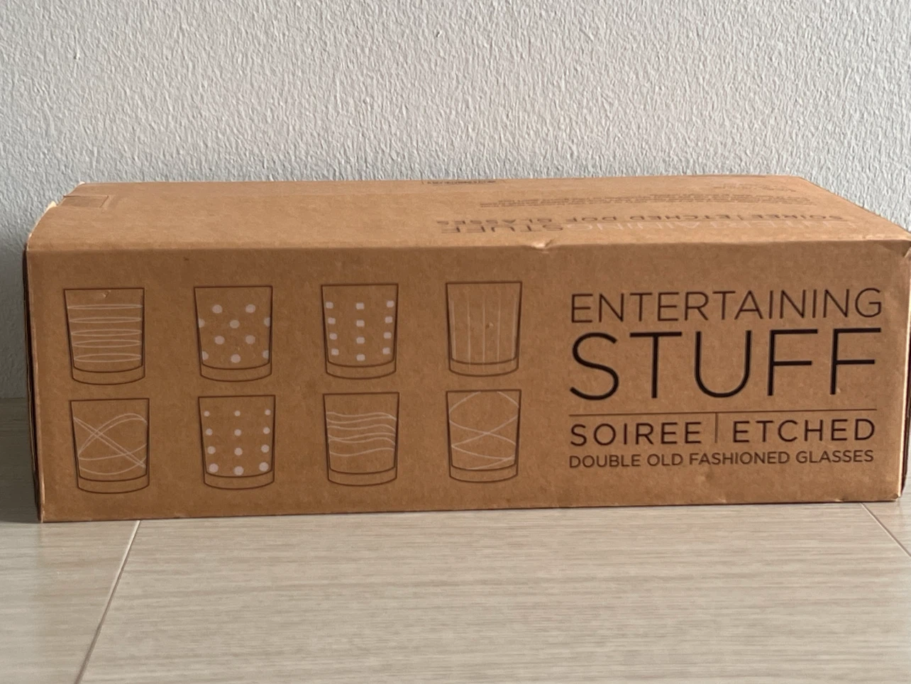 Entertaining Stuff Soiree Etched DOF Glasses