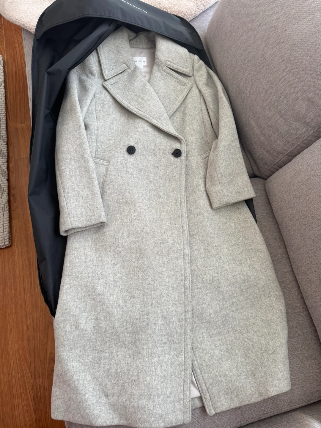 Club Monaco Grey Wool Blend Coat