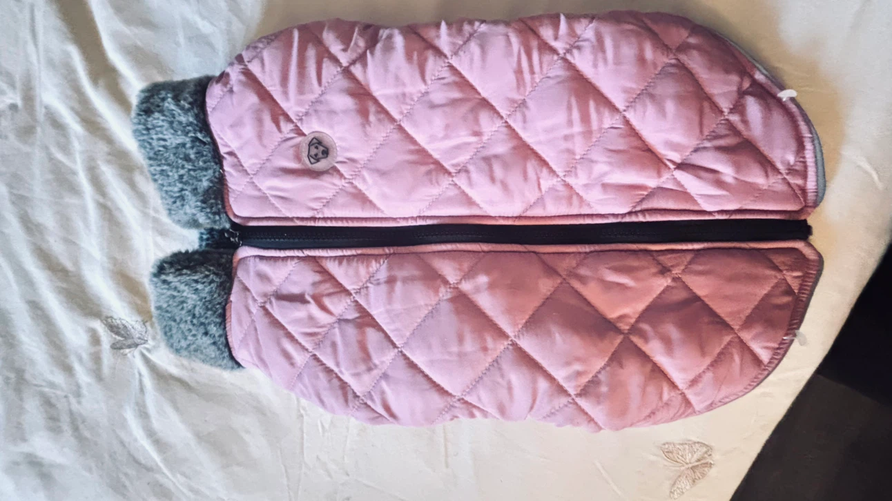 OnePaw Pink Quilted Dog Jacket