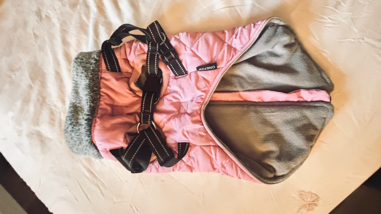 OnePaw Pink Quilted Dog Jacket - photo 2