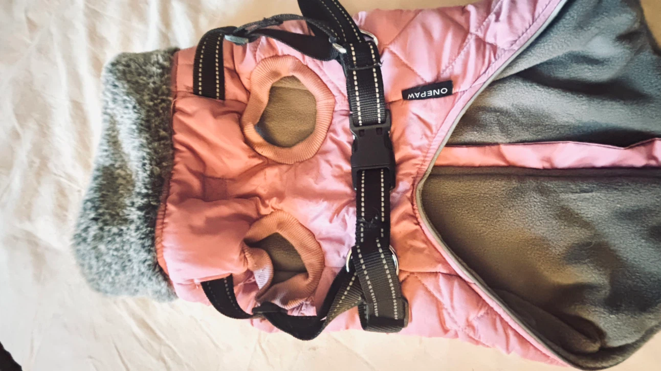 OnePaw Pink Quilted Dog Jacket - photo 3
