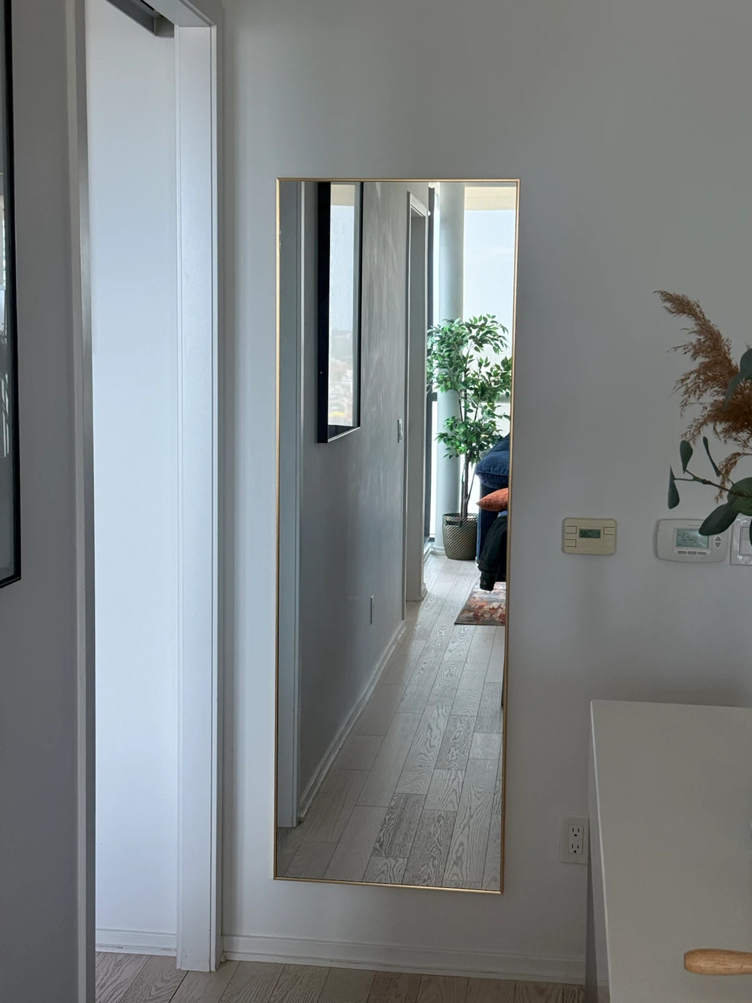 Full length gold frame mirror - photo 2