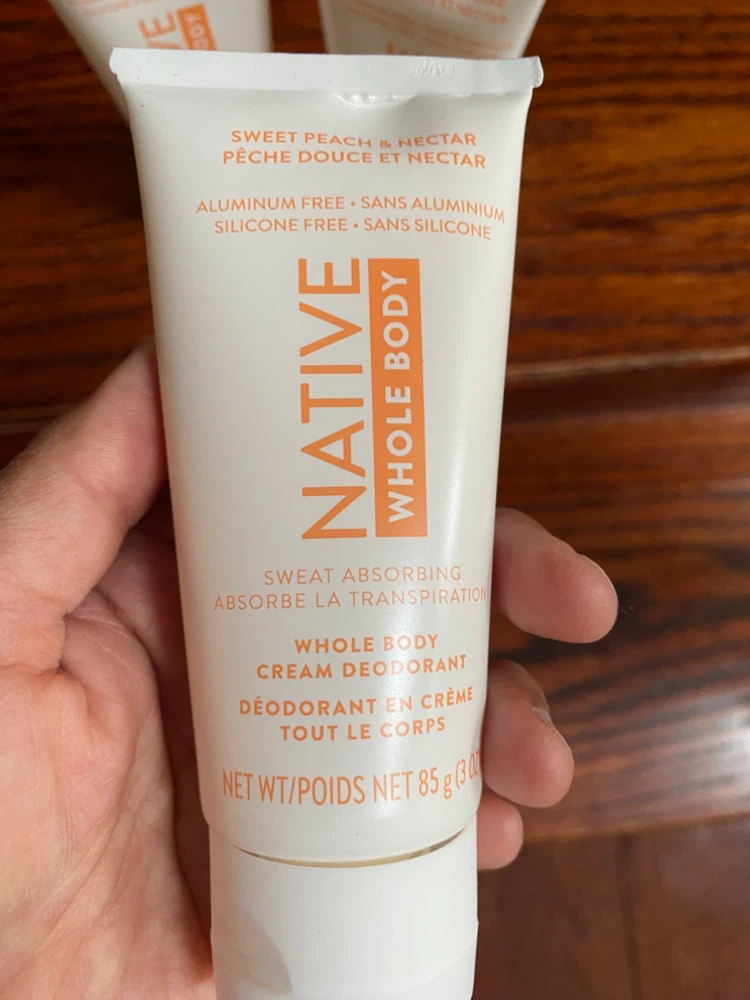 3 Native Whole Body Cream Deodorants - Sweet Peach & Nectar - photo 2