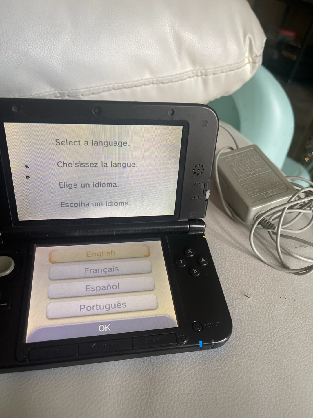 Nintendo 3DS LL Blue Handheld Console - photo 3