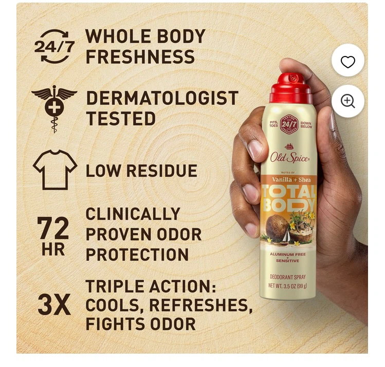 3 Old Spice Gentleman's Total Body Deodorant Sprays - photo 5