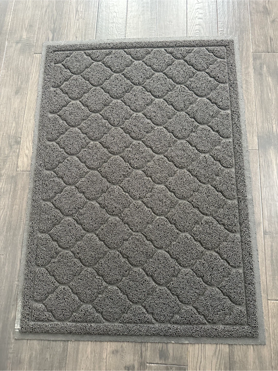 Grey coiled loop doormat - $5 - Sammon/Greenwood