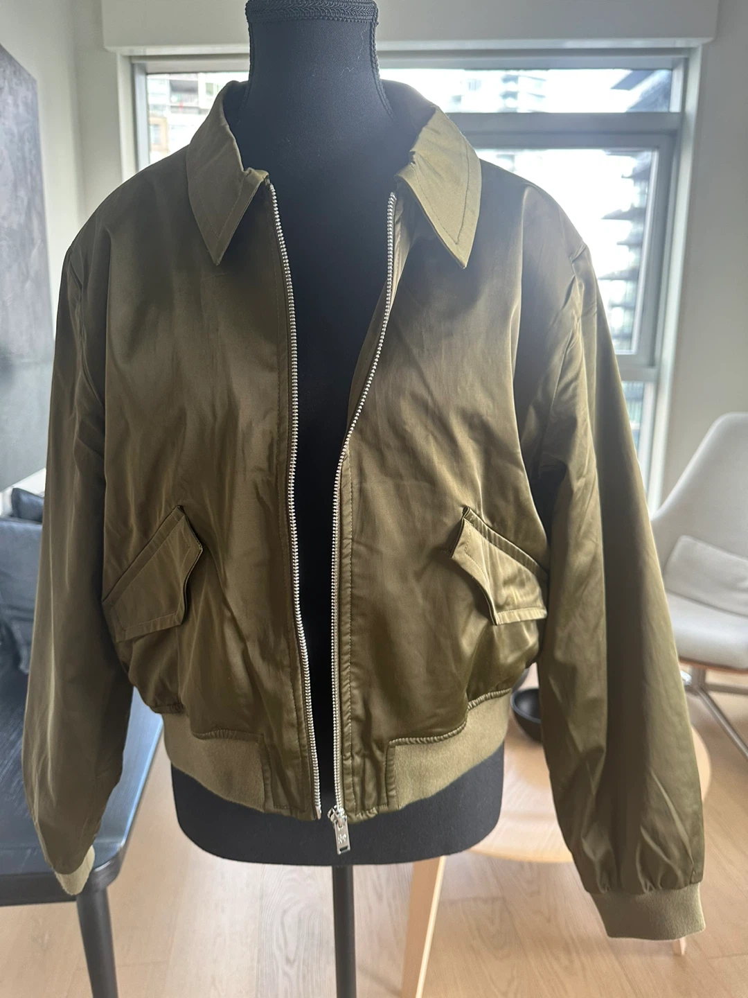 DKNY Olive Bomber Jacket