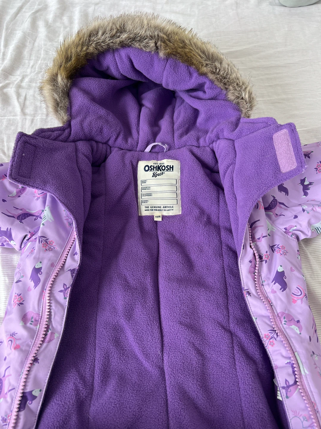 OshKosh B'gosh Winter Snowsuit 18M - photo 3