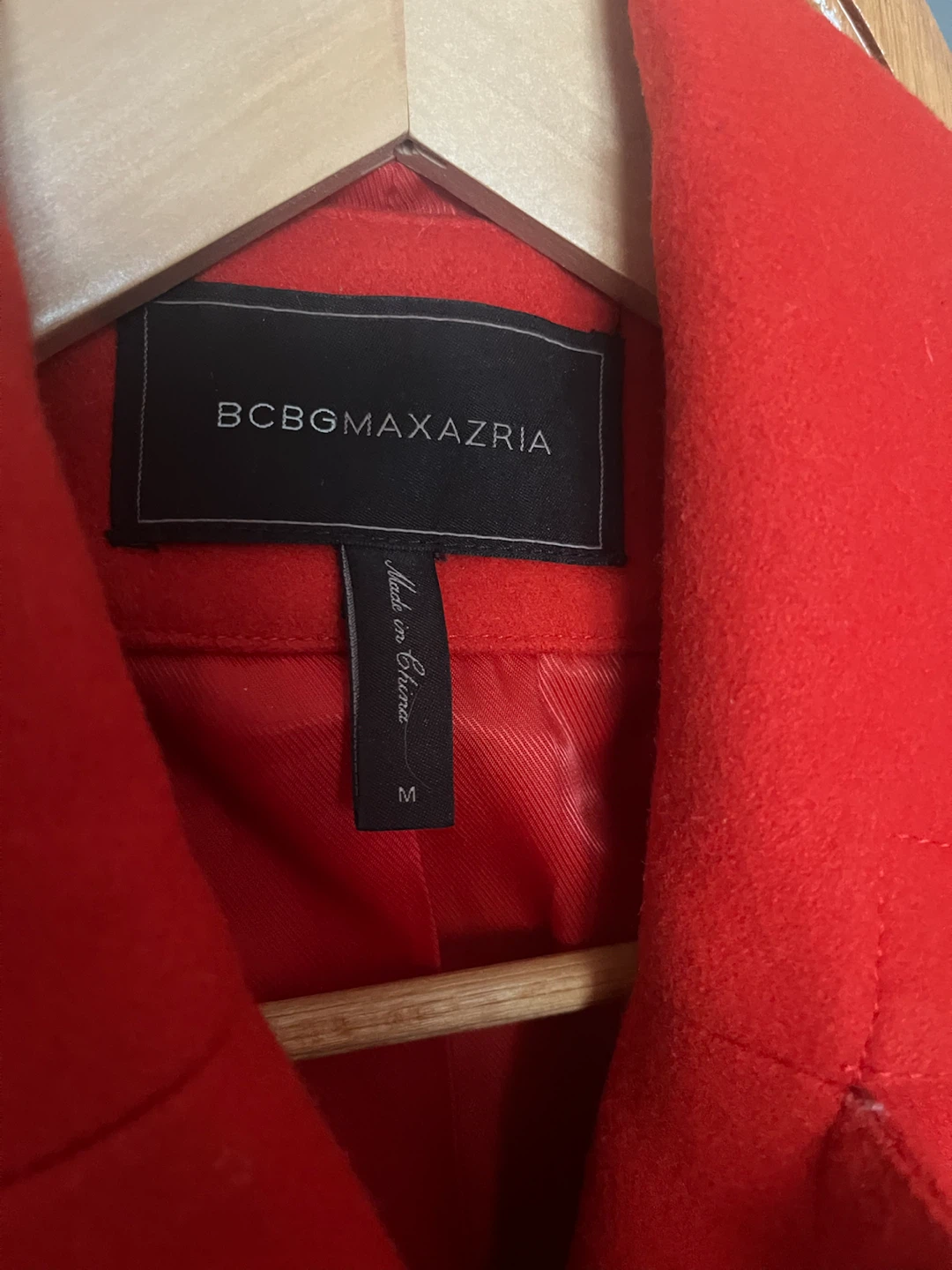 BCBGMAXAZRIA Red Double-Breasted Coat - photo 2