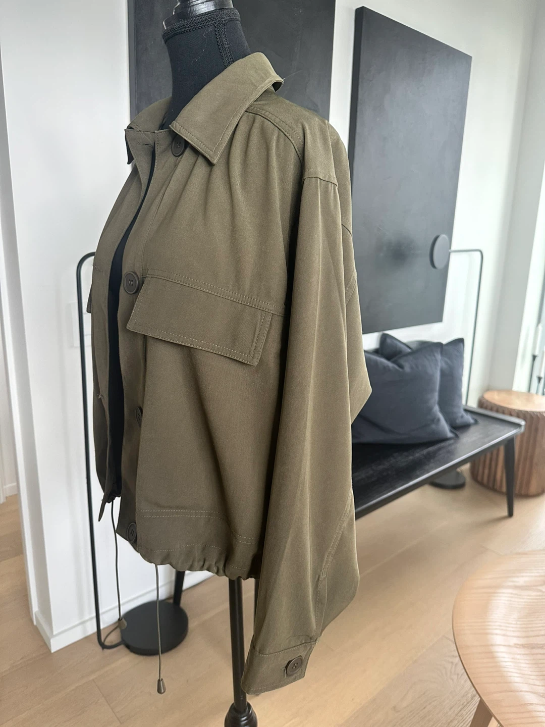 Max Studio London Olive Green Utility Jacket - photo 2