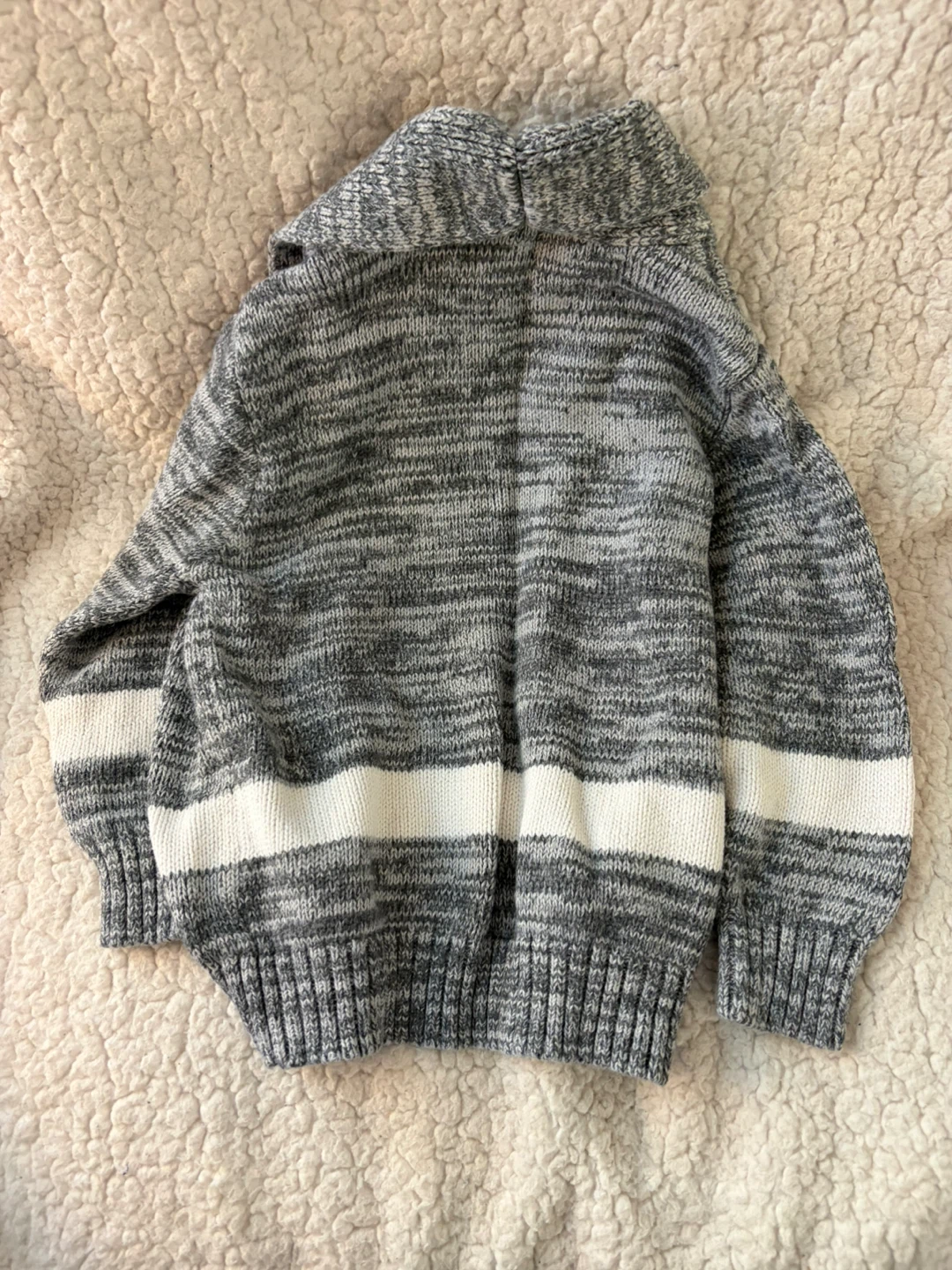 Cat & Jack Kids Gray Shawl Collar Cardigan 4T - photo 3