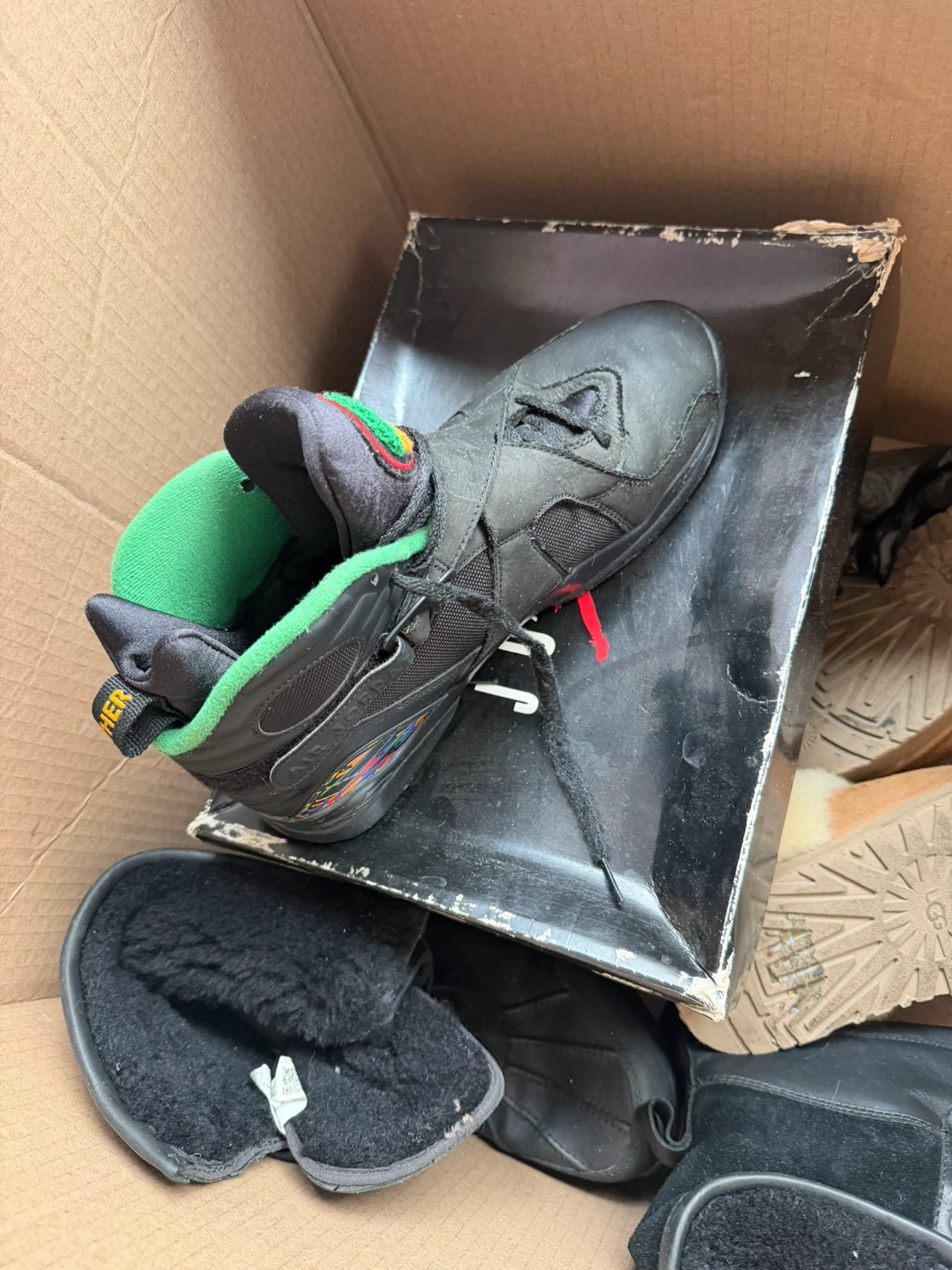 Air Jordan 8 Retro Black Sneakers - photo 2