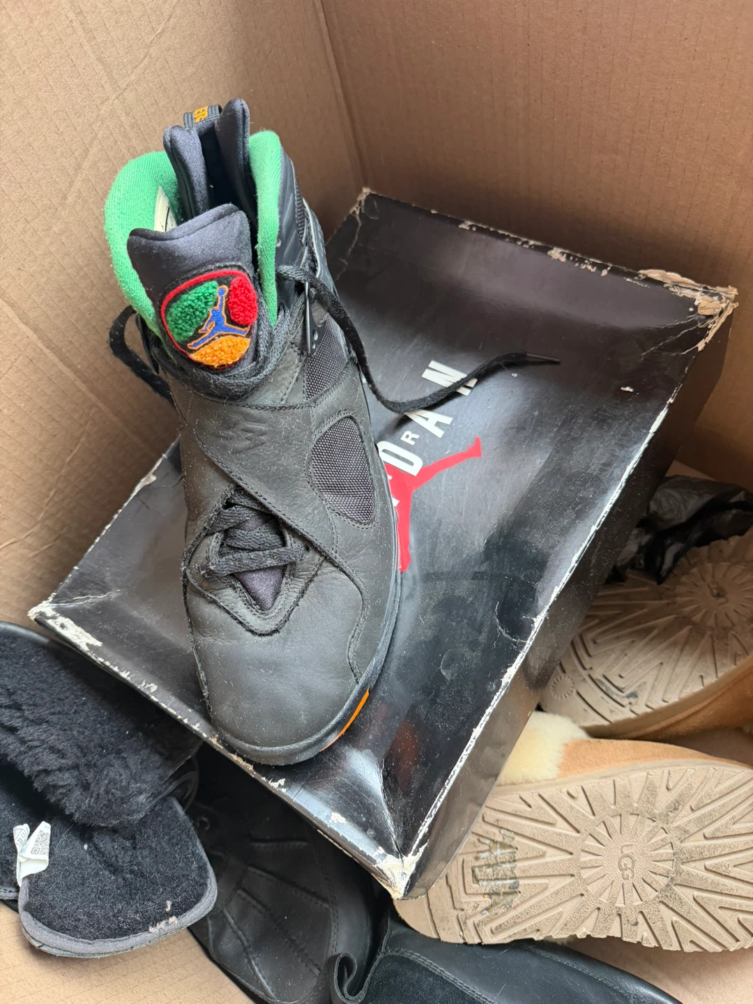 Air Jordan 8 Retro Black Sneakers