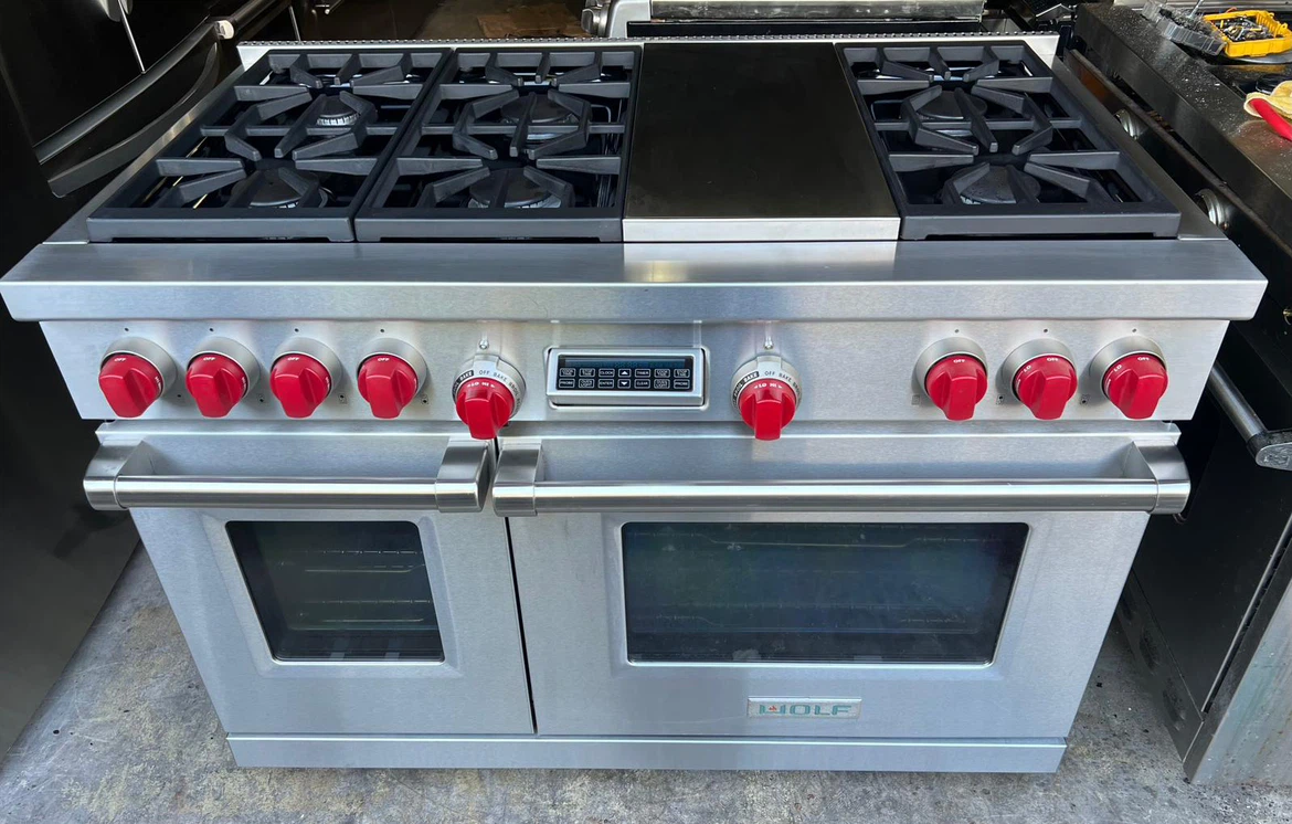 Wolf Dual Fuel Range with Griddle 48 inch