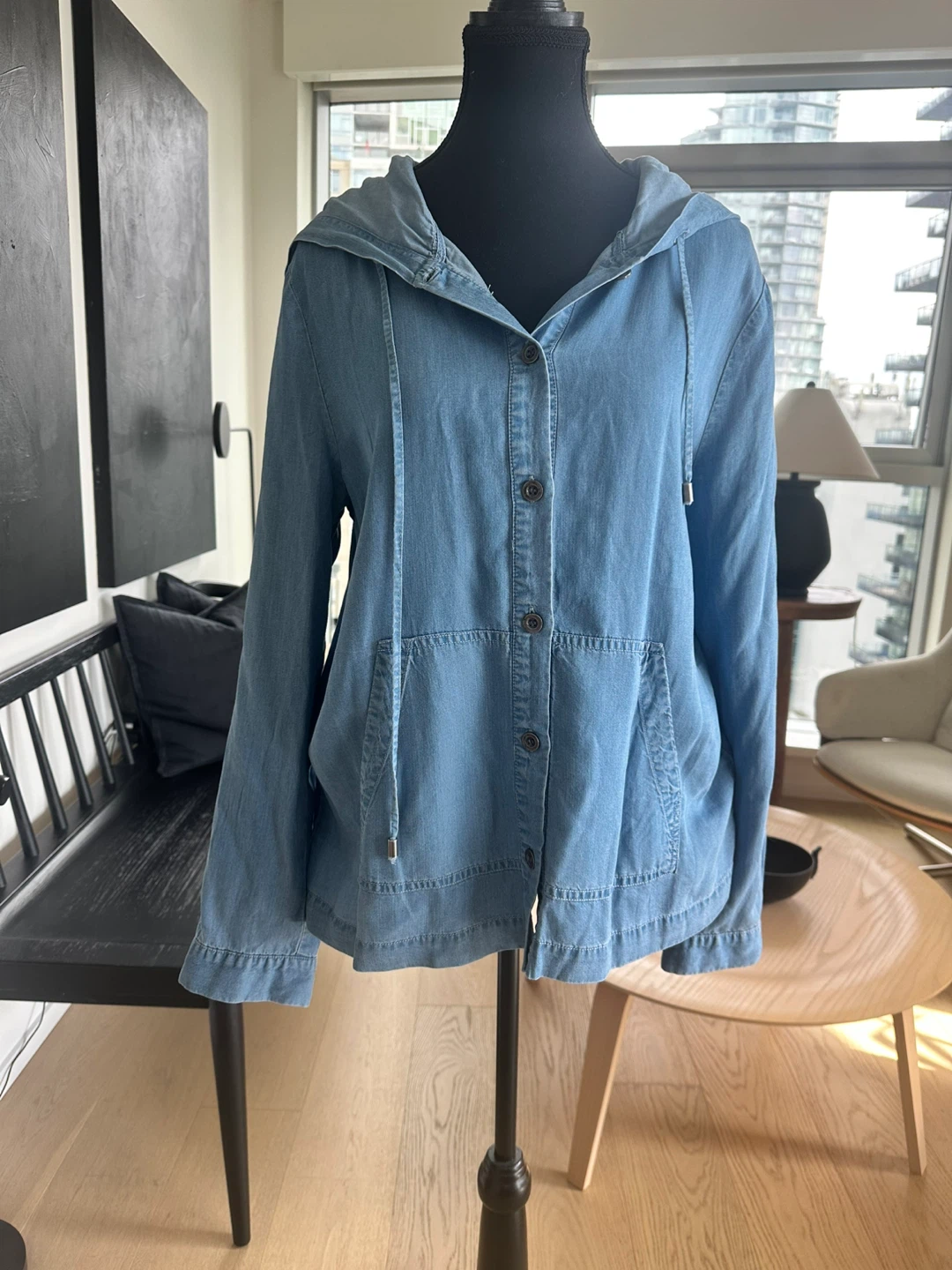 Denim hoodie
