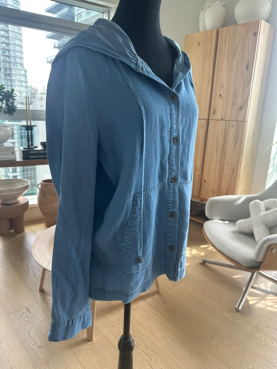 Denim hoodie - photo 2