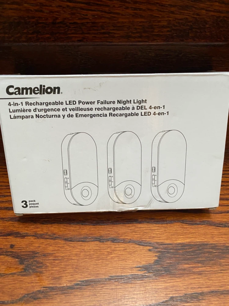 Camelion 4-in-1 Rechargeable LED Night Lights (3 Pack)