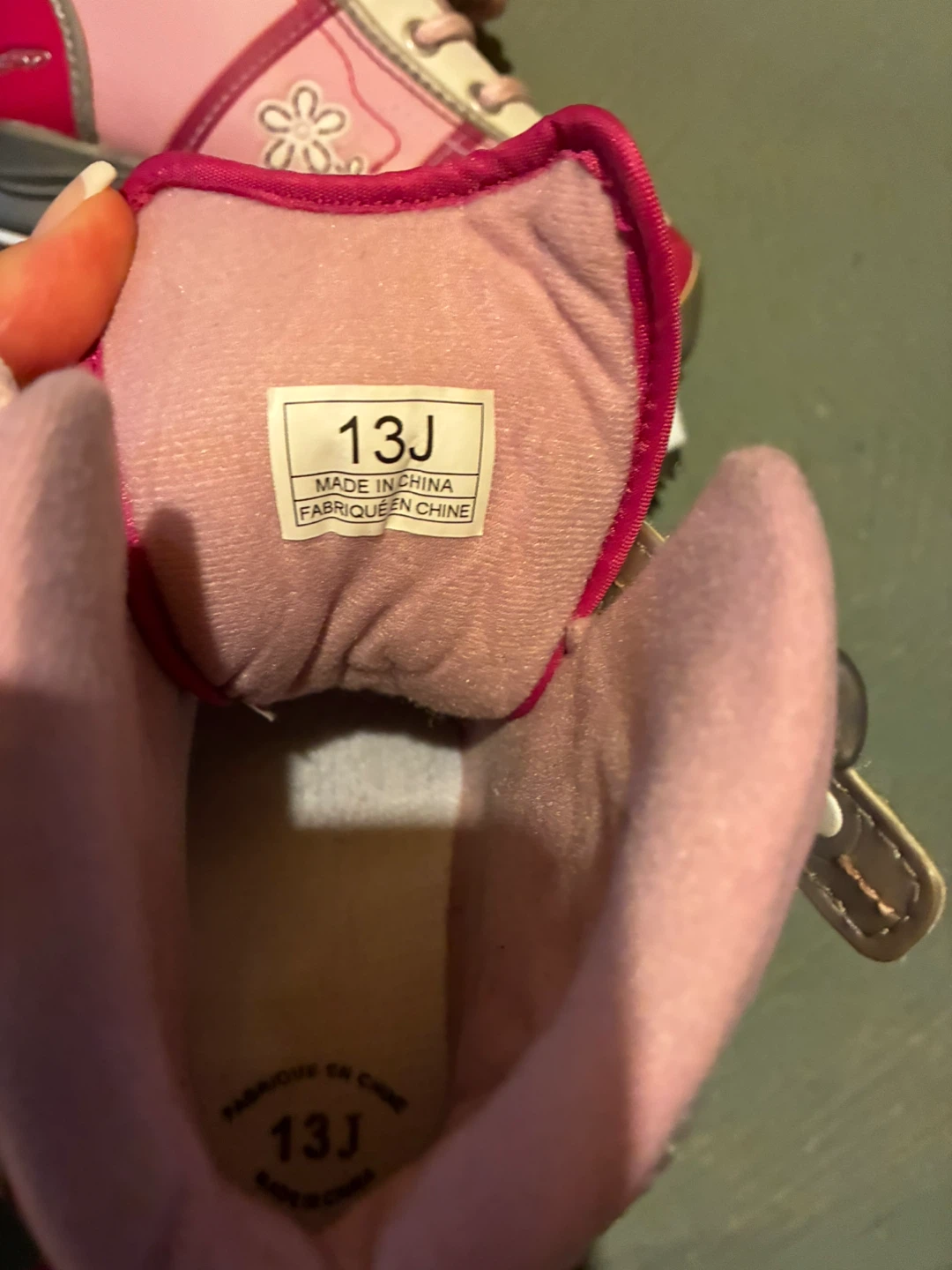 CCM Girls Ice Skates Pink Size 13J - photo 3
