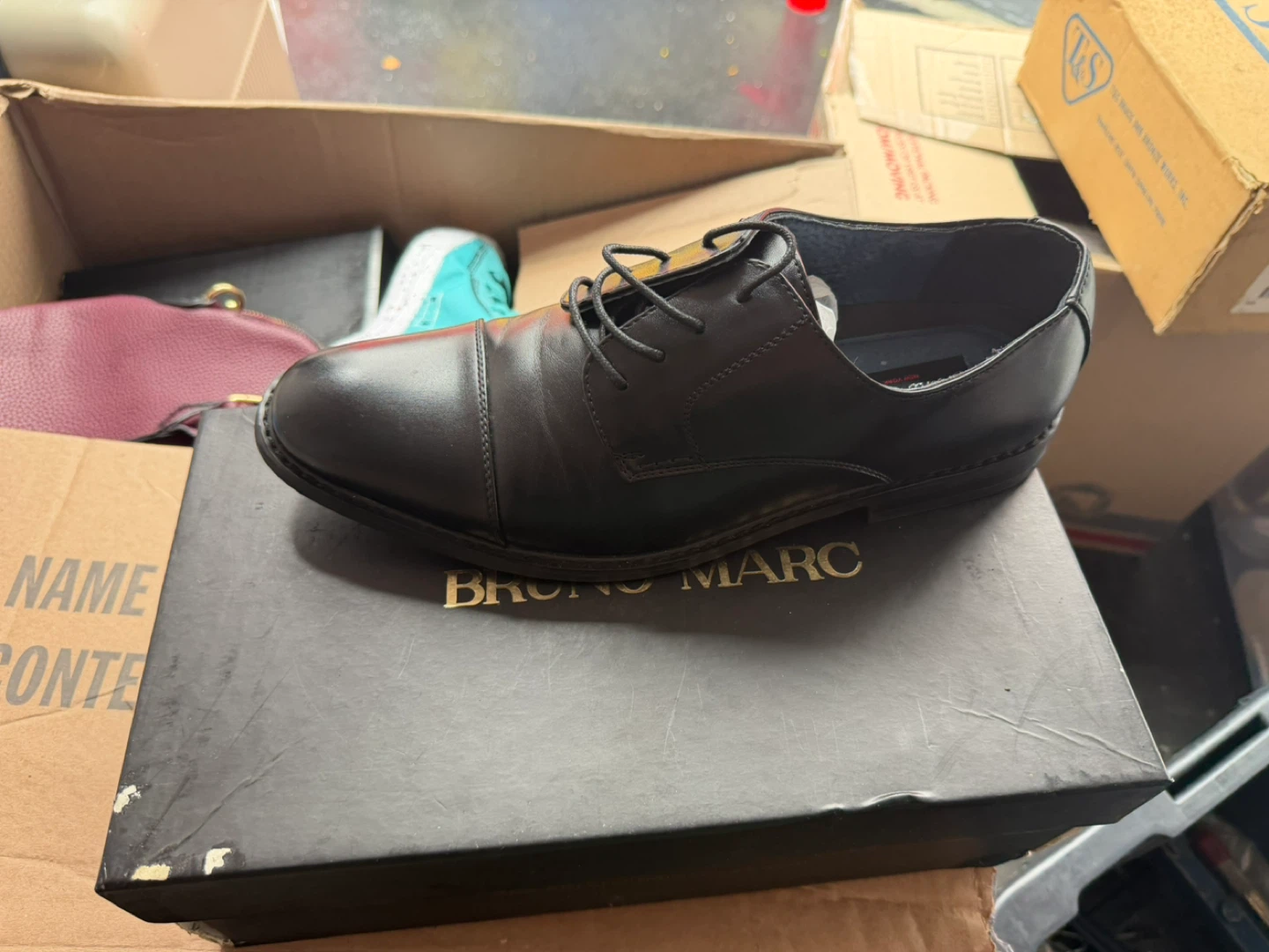 Bruno Marc Black Dress Shoes