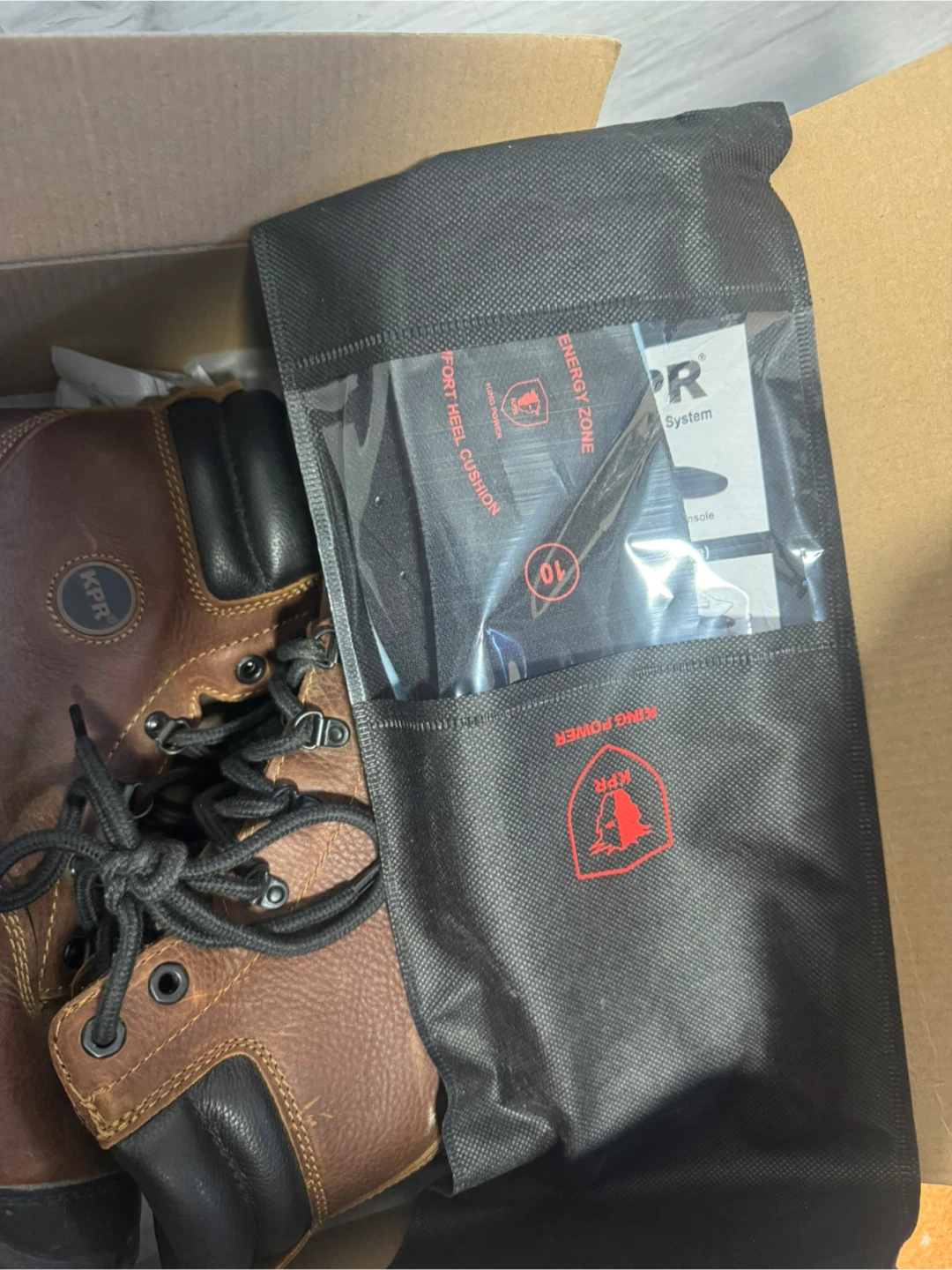 KPR Brown Work Boots Size 10