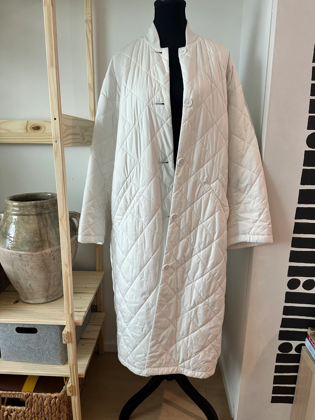 Wilfred Quilted Coat - White