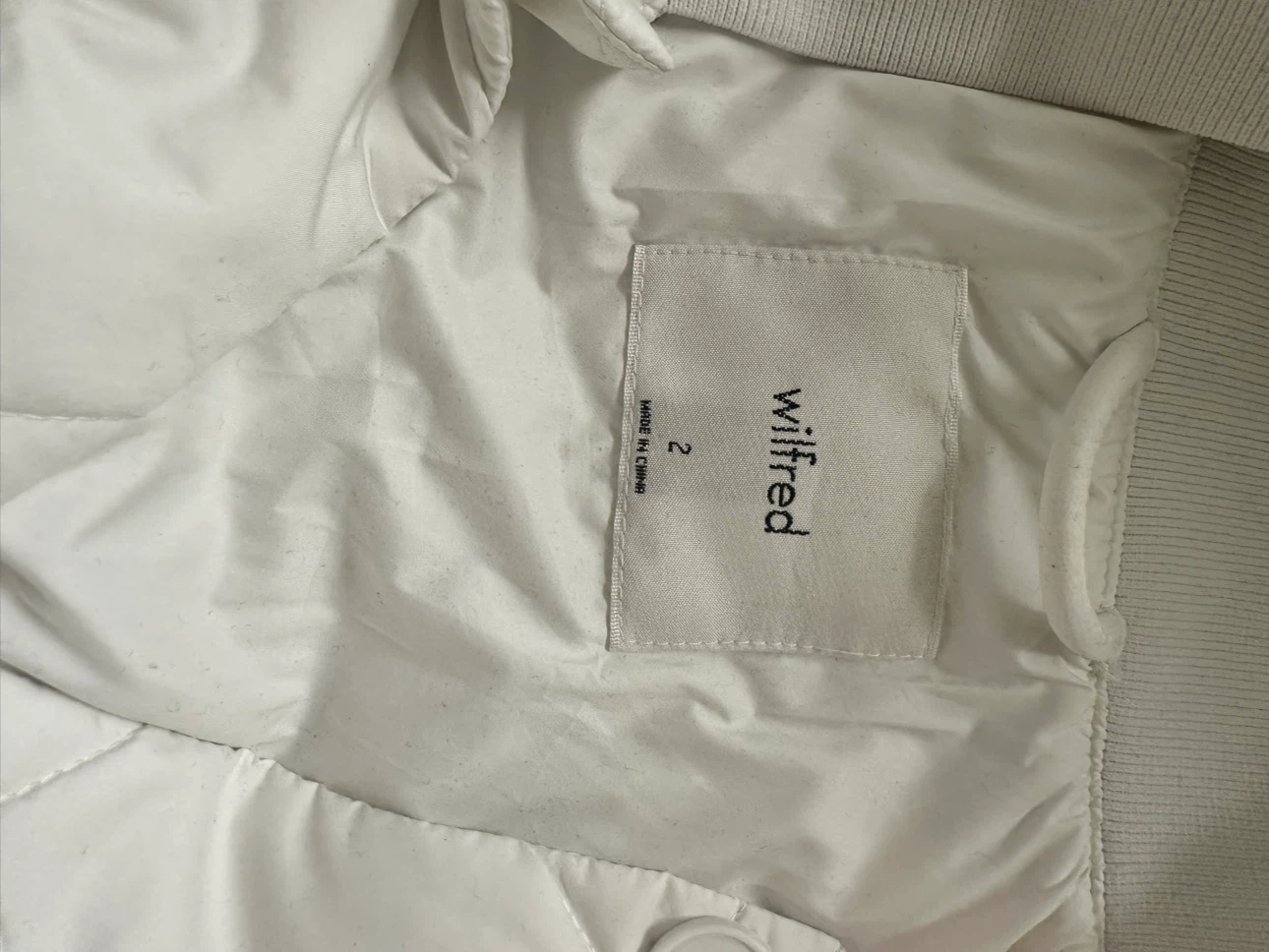 Wilfred Quilted Coat - White - photo 5