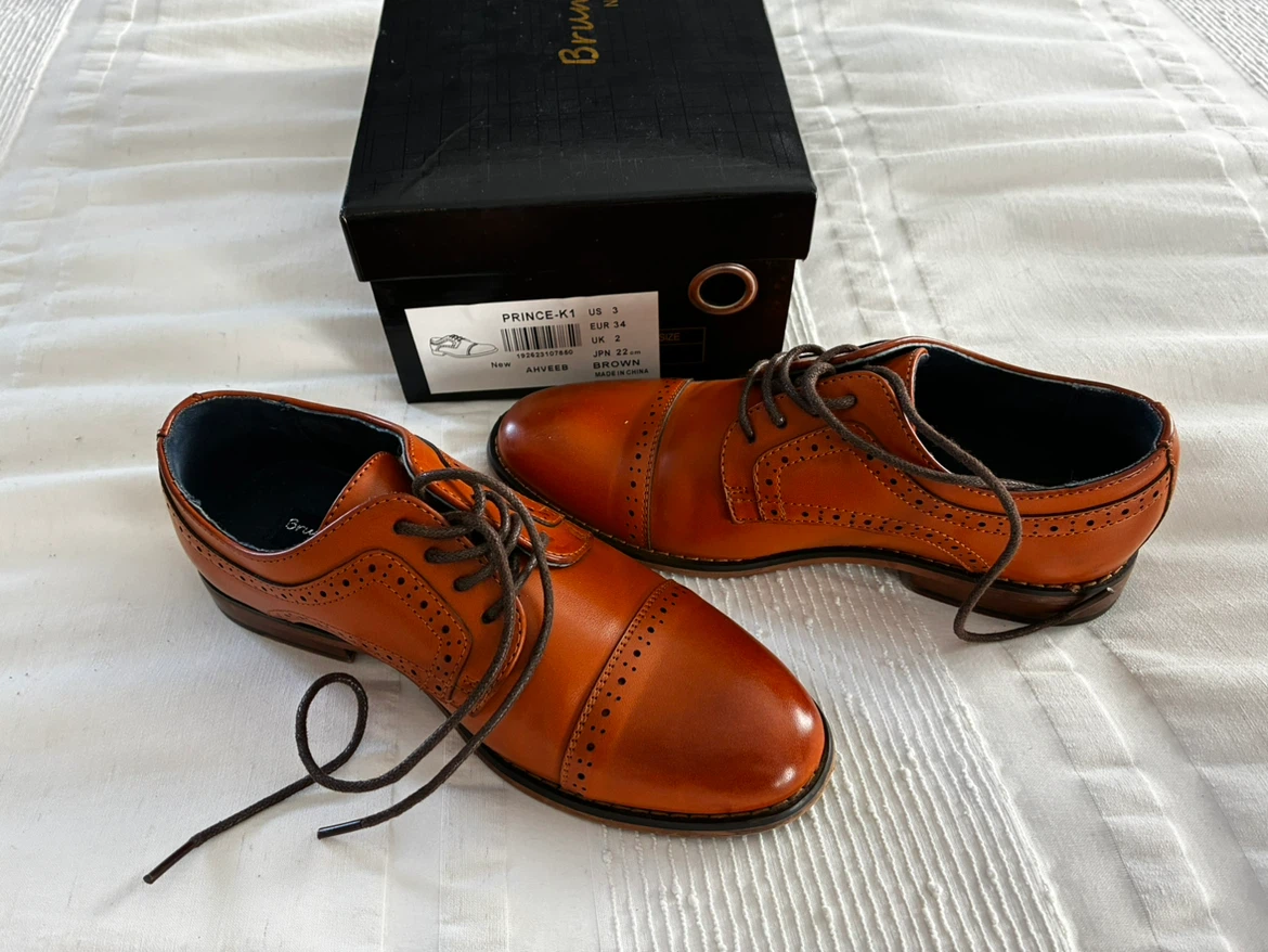 Bruno Marc Prince-K1 Brown Dress Shoes - US 3