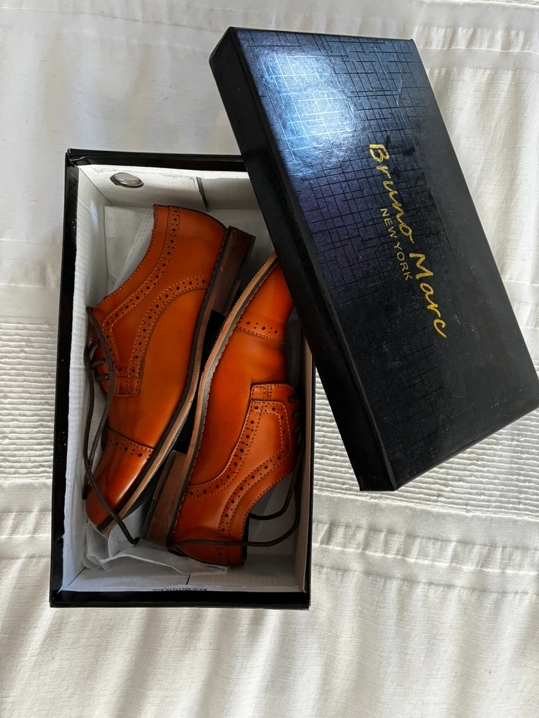 Bruno Marc Prince-K1 Brown Dress Shoes - US 3 - photo 2