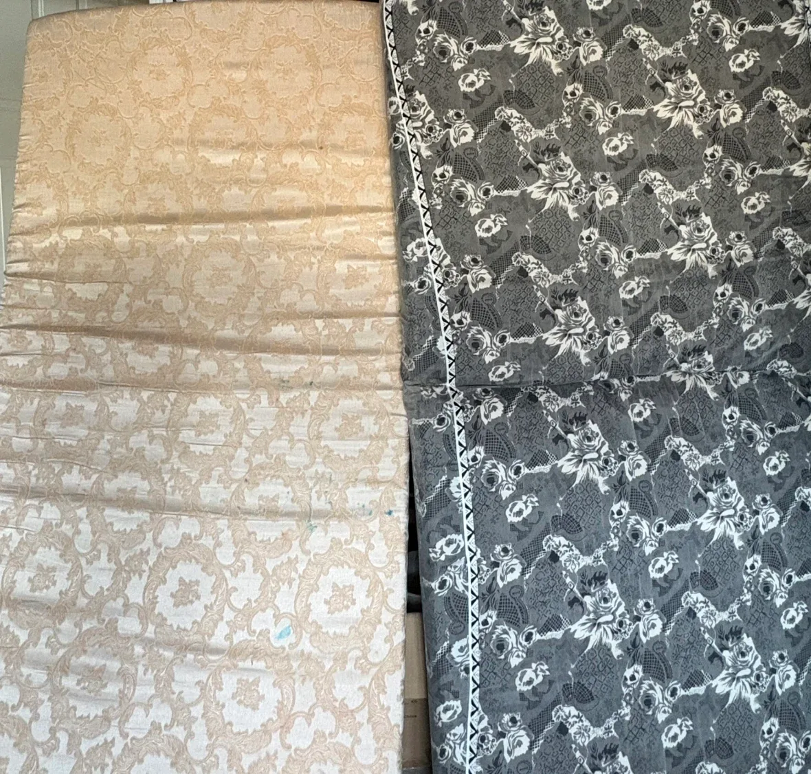 Two single mattresses