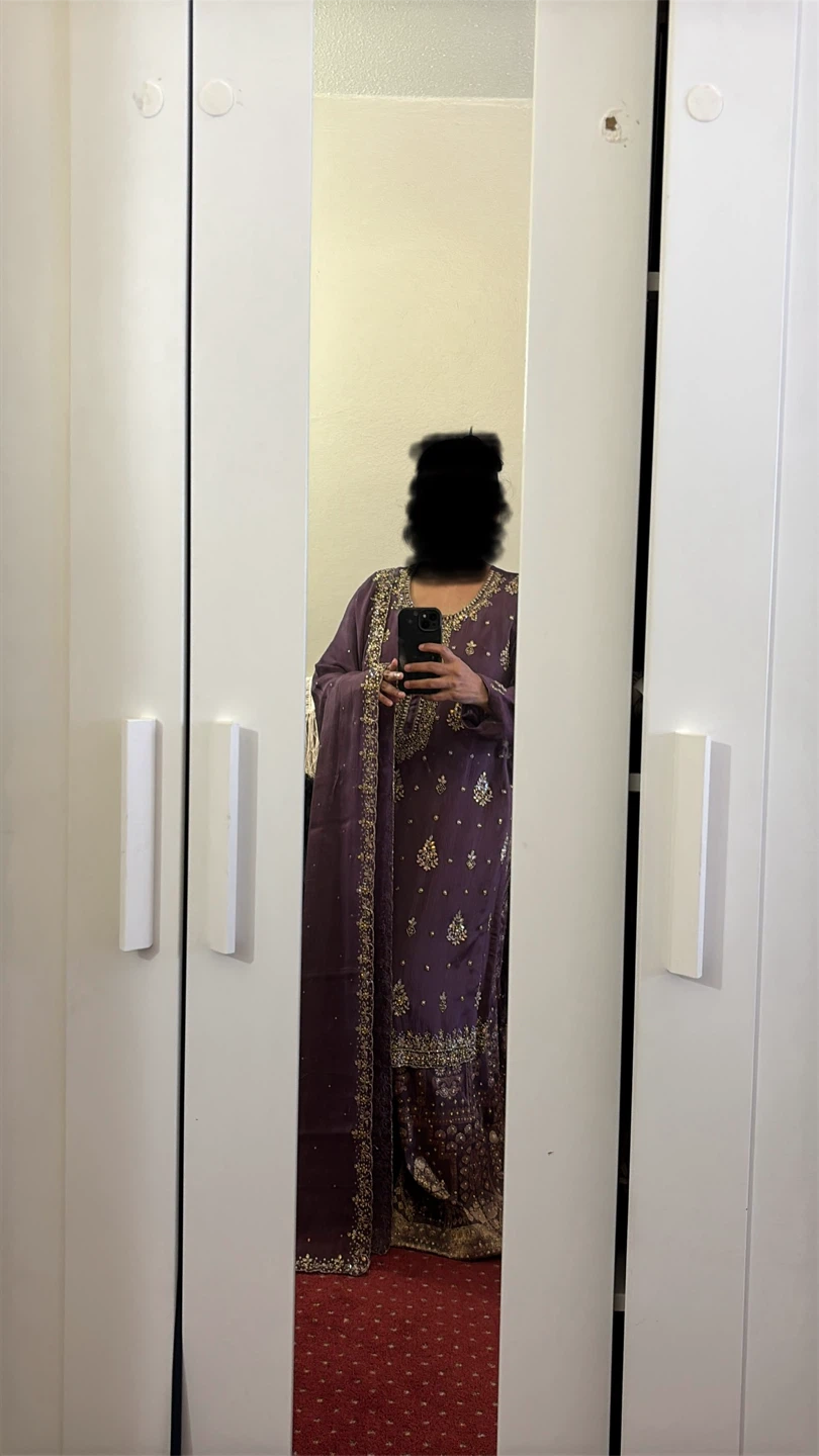 Purple Embellished Salwar Kameez - photo 2