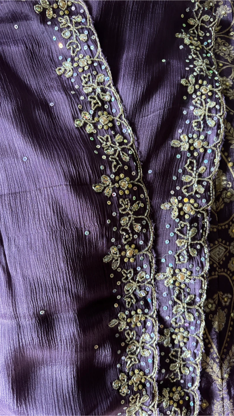Purple Embellished Salwar Kameez - photo 4