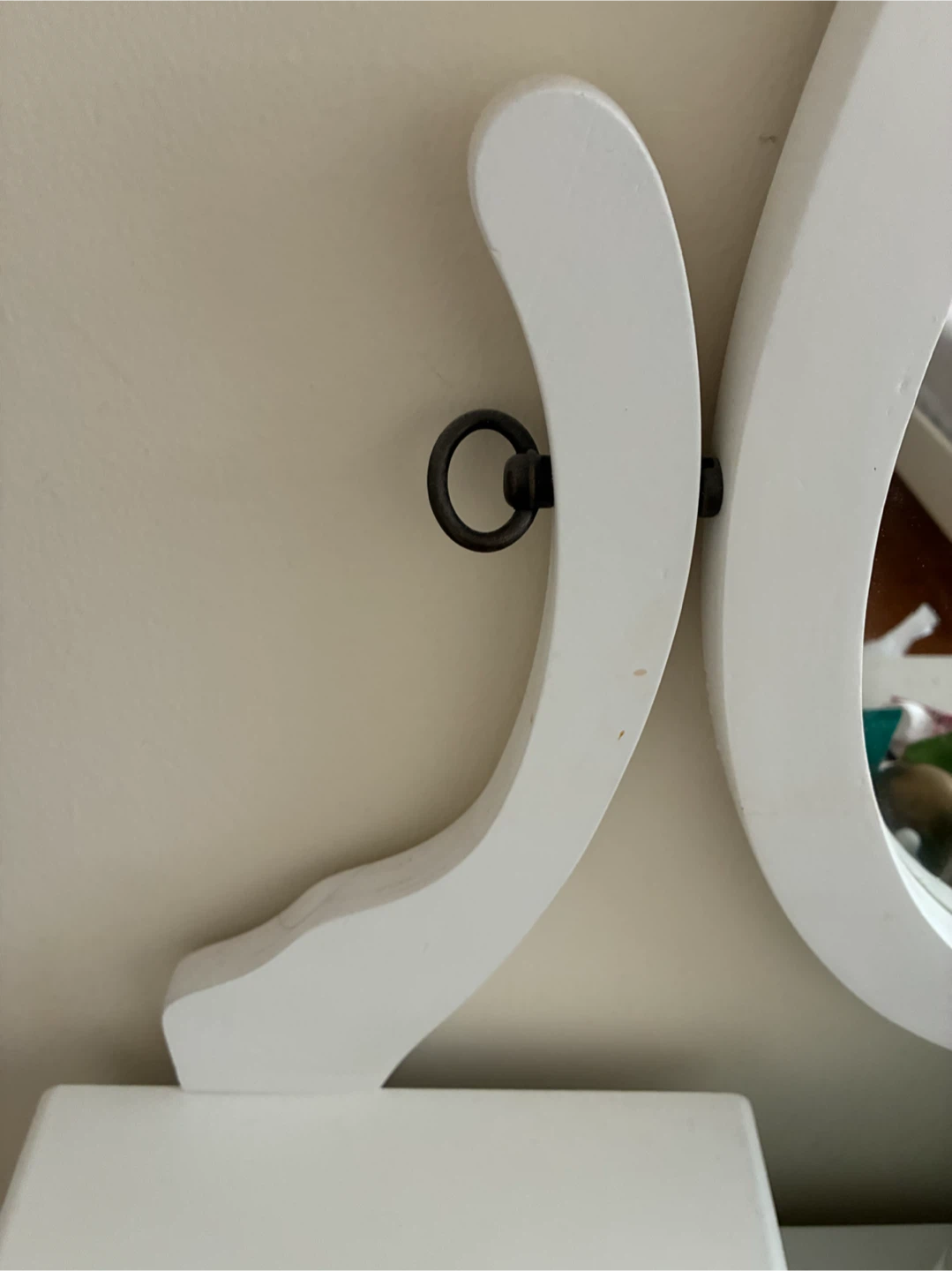 White Vanity Table with Mirror - photo 2